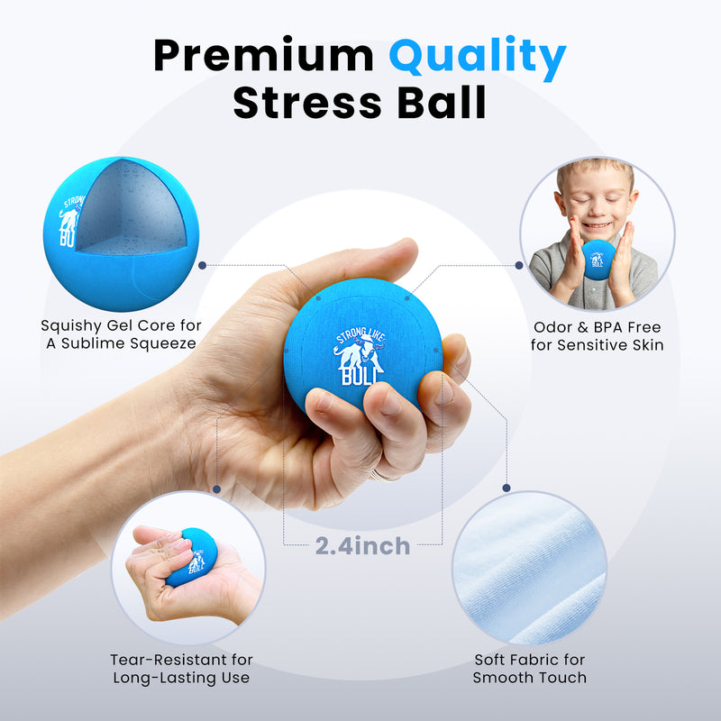 BOB AND BRAD Hand Exercise Stress Balls for Adults, Tri-Density Squeeze Balls for Hand Therapy, Grip Strength Trainer for Arthritis, Hand Grip Strengthener (3 Pack, Soft Medium Hard) - Flige