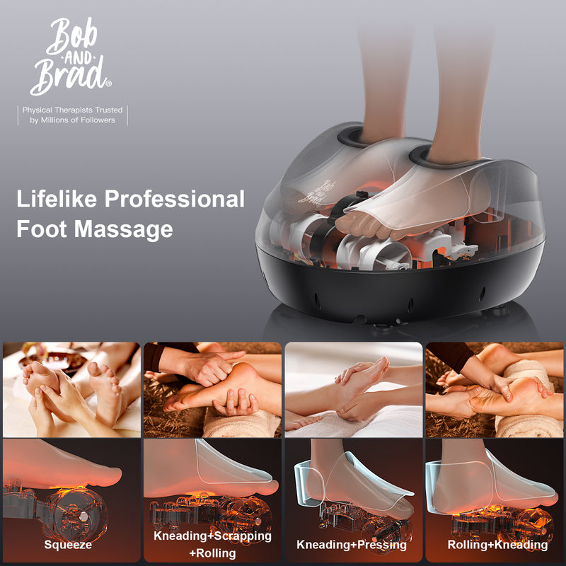 BOB AND BRAD 721 Foot Massager Machine with Heat and Remote (Open Box) - Flige