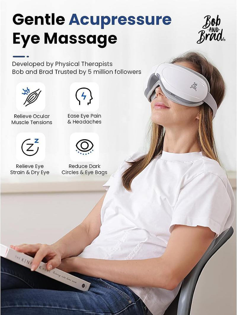 BOB AND BRAD Eye Massager Reduce Eye Strain Dry Eye Improve Sleep, Gifts for Women Men - Flige