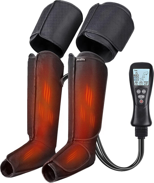 BOB AND BRAD Leg Massager with Heat and Compression, 4 Modes 4 Intensities, Gifts for Mom Dad Women Men - Flige
