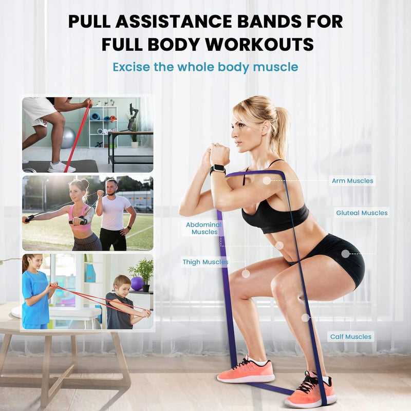 BOB AND BRAD Resistance Bands for Legs and Butt, Pull up Bands Set - Flige