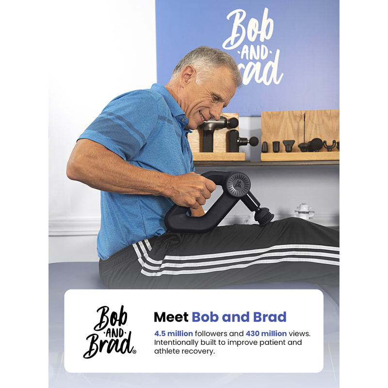 Bob and Brad D6 Pro Massager Gun Deep Tissue Percussion Electric Handheld for Athletes Pain Relief - Flige