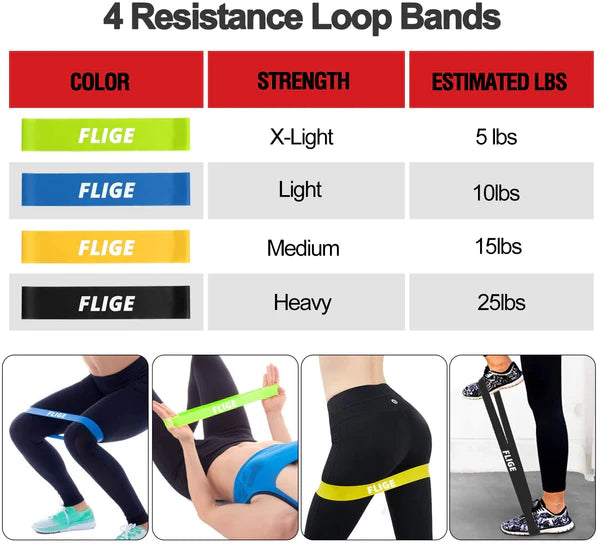 Flige Suspension Trainer Resistance Straps Workout bodyweight Training Kit Full Body Training Straps for Home Gym - Flige