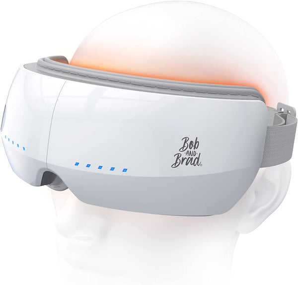 Eye Massager with Heat, BOB AND BRAD Smart Eye Massager with White Noise Music, Rechargeable Eye Mask for Relax Eye Strain Eye Bags Dry Eye, Under Eye Massager Improve Sleep, Ideal Mother's Day Gifts - Flige