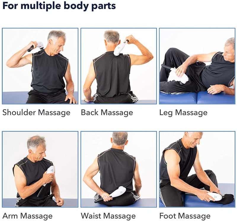 BOKOR Dual Head Deep Tissue Massage Gun-Neck, Back, Leg, Shoulder, Body,  etc.