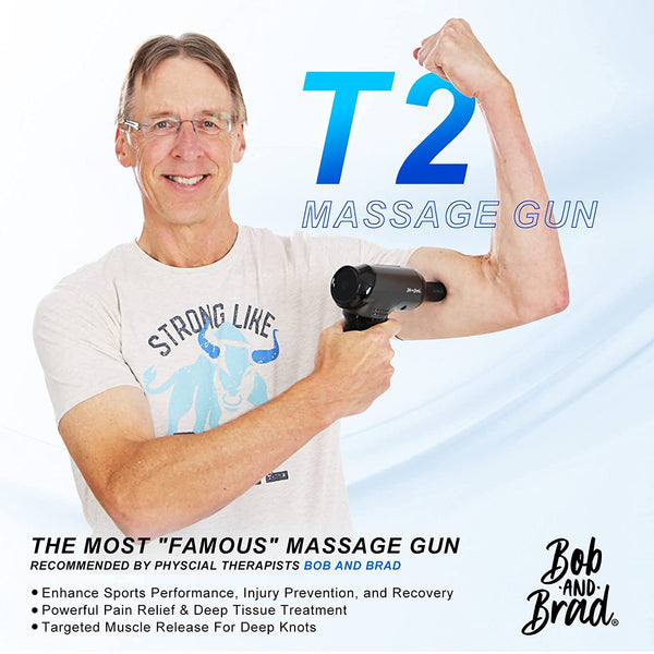 Bob and Brad T2 Massage Gun, Percussion Muscle Massage Gun Deep Tissue with 10MM Amplitude, Upgraded 4000 m-a-h Battery Handheld Electric Massager for Athletes Pain Relief Therapy and Relaxation - Flige