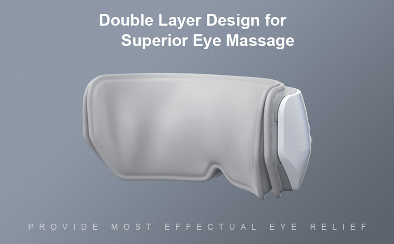 Eye Massager with Heat, BOB AND BRAD Smart Eye Massager with White Noise Music, Rechargeable Eye Mask for Relax Eye Strain Eye Bags Dry Eye, Under Eye Massager Improve Sleep, Ideal Mother's Day Gifts - Flige