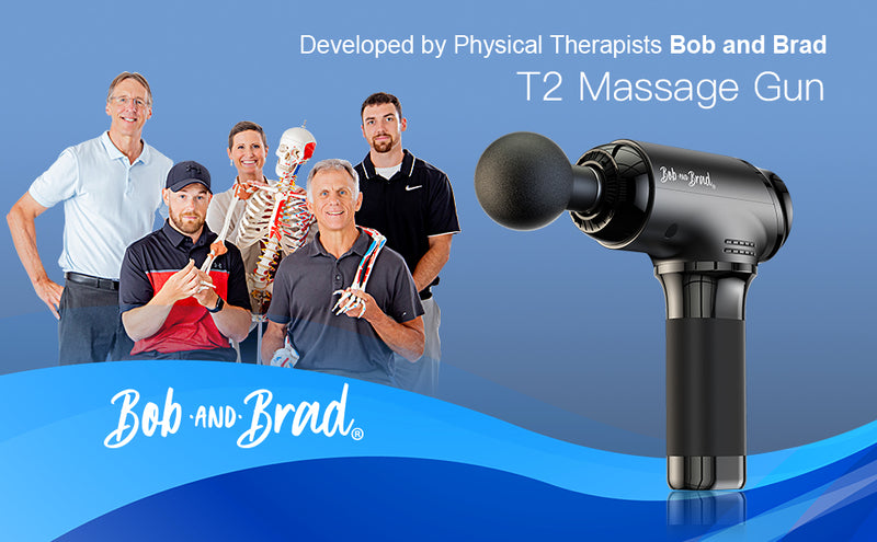 Bob and Brad T2 Massage Gun, Percussion Muscle Massage Gun Deep Tissue with 10MM Amplitude, Upgraded 4000 m-a-h Battery Handheld Electric Massager for Athletes Pain Relief Therapy and Relaxation - Flige